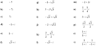 Math Exercises Math Problems Complex Numbers And Complex Equations