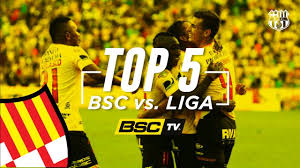 21′ liga de quito tiene dificultades para penetrar en área contraria debido a la férrea defensa que ha impuesto la escuadra visitante. Top 5 Barcelona Vs Liga De Quito Youtube