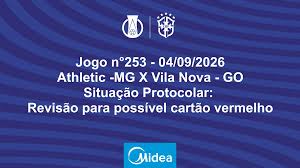 Análise do VAR: Athletic (MG) X Vila Nova (GO) - 26ª Rodada do Brasileirão Série B 2026 - 04/09/2026