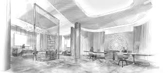 Interior Design Firm Specializing In Luxury Hospitality Food Beverage And Residentia Interior Design Sketches Interior Design Internships Hotel Lobby Design