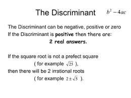 A Complete Guide To The Discriminant Of Quadratic – Mathsathome.Com