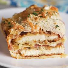 Here S What You Need Boneless Skinless Chicken Breasts Kosher Salt Pepper All Purpose Flour Dried Oregano Onion Recipes Food Chicken Cordon Bleu Lasagna
