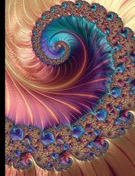 Composition Notebook College Ruled Fractal Art Mandelbrot Fractal Fractals