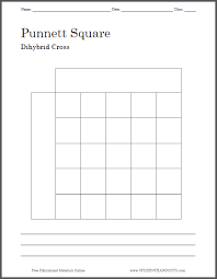 Using the punnett square in question dominate allele for tall plants = d recessive allele for dwarf plants = d dominate allele for. Punnett Square Dihybrid Cross Worksheet Student Handouts Dihybrid Cross Worksheet Dihybrid Cross Biology Worksheet