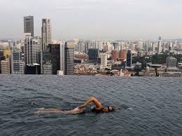 Marina Bay Sands Skypark Infinity Pool Singapore 57 Storeys High 4 Sands Singapore Skypark Singapore Sands Hotel