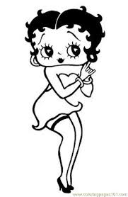 Famous cartoon heroine represented in the guise of a small, enticing and sensual brunette, who is reminiscent of. Bettyboopblack Coloring Page For Kids Free Betty Boop Printable Coloring Pages Online For Kids Coloringpages101 Com Coloring Pages For Kids