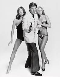 Mary goodnight on the man with the golden gun. Roger Moore Britt Ekland And Maud Adams In 007 James Bond Man With The Golden Gun The 1974 Photograph By Album