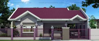 Tropical bungalow house design with cross gable roof. Pinoy Eplans