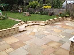 Indian Sandstone Garden Paving Circle Patio Garden Design Garden Paving Cottage Garden