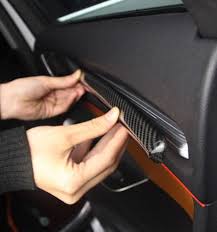 Set Of 7 Real Black Carbon Fiber Interior Trim Complete Set For Audi A3 S3 8v 2012 2016 Carbon Fiber Audi A3 Audi