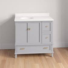 Check spelling or type a new query. Joss Main Ka 36 Single Bathroom Vanity Set Base Finish Gray Wood Stone Top Size 22 L X 38 W X 38 H Way In 2021 Single Bathroom Vanity Bathroom