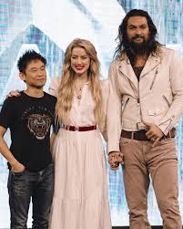 Jason Momoa Amber Heard And James Wan Team Aquaman In Manila For The Aquaman Movie Premiere Jason Momoa Movie Premiere Jason