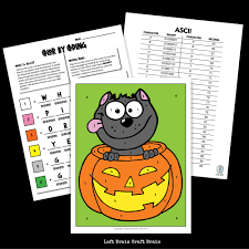 Maroon is a deeper, darker shade of red that has a few different colors that complement it. Halloween Coloring Page Color By Coding Left Brain Craft Brain