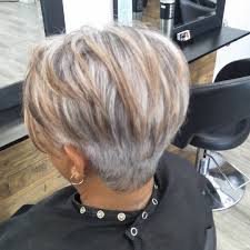 Blonde hair with burgundy lowlights. The Hottest Shades And Highlights For Gray Hair It S Rosy