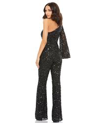Check spelling or type a new query. One Shoulder Sequined Jumpsuit Mac Duggal