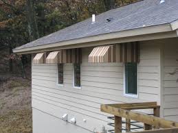 And there is a long hand crank for opening and closing the awning within a minute. Home Window Awnings 07 Muskegon Awning Fabrication