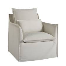 Coastal Living Siesta Key Slipcovered Swivel Chair Swivel Chair Living Room Upholstered Chairs Upholstered Swivel Chairs