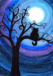 Buonanotte Pagina 16 Purple Soul Gatto Acquerello Progetti D Arte Arte Che Ispira