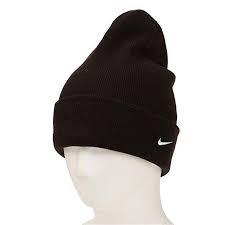 Nike Mens Stock Cuffed Knit Beanie Black White Nike Men Knit Beanie Beanie