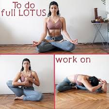 Two Simple Yet Very Effective And Powerful Stretches To Help You Work Your Way To Lotus Pose Padmasana Via Martina Rando