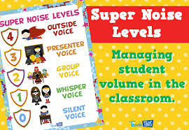 Super Noise Levels Superhero Theme Teacher Resources
