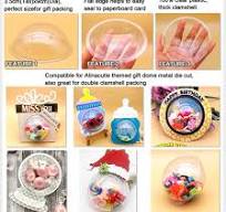 Amazon.com: Alinacutle 20PC Half Ball Clear Plastic Candy ...