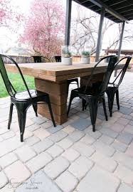Diy Outdoor Dining Table Garrison Street Design Studio Patio Furnishings Rustic Patio Furniture Diy Outdoor Seating