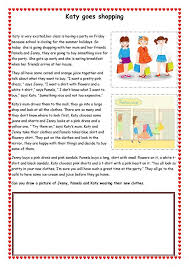 Katy Goes Shopping Reading Comprehension Texts Go Shopping Reading Comprehension