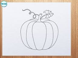 How To Draw A Pumpkin Easy Step By Step Youtube Pumpkin Drawing Halloween Art Lessons Fall Art Projects