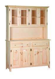 Sunnyside Two Drawer And Four Door China Cabinet Pine Wood Unfinished Pine Furniture Furniture Unfinished Furniture