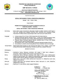 Badan akreditasi nasional sekolah/madrasah (ban s/m). Contoh Sk Tim Akreditasi Sekolah Madrasah Informasi Seputar Pendidikan Sk Tim 1 Akriditasi