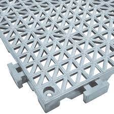 2557, poly lop, interlocking, heavy duty, vinyl tiles, 12x12, 12x12, 12 x 12, 12 x 12, work stations, showers, industrial, pools, spas, horse stalls, locker rooms. Cactus Mat 2557 Et Poly Lok 12 X 12 Gray Vinyl Interlocking Drainage Floor Tile 3 4 Thick
