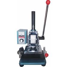 Hot stamping is a thermal bonding process and achieves permanent adherence between the surface material and the foil, and the resulting image can. China Manual Plane Hot Stamping Machine