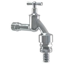 Ist das mitgelieferte exemplar zu kurz. Auslaufventil Wasserhahn 1 2 Chrom Mit Belufter Ruckflussverhinderer Und Schlauchverschraubung 3 4