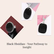 Schwarzes Obsidian-Armband