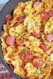One Pot Kielbasa Pasta Recipe Pasta Dishes Sausage Recipes Cooking Recipes