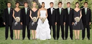 Uneven Bridal Party Mix Both Genders On Each Side Wedding Attire Wedding Bride Wedding Party Invites