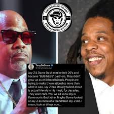 Jay-Z and Dame Dash linked up in their twenties, strictly