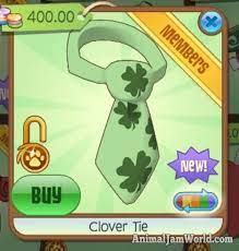 Clover Tie Animal Jam World Animal Jam Clover Cool Ties