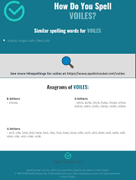 Correct Spelling For Voiles Infographic Spellchecker Net