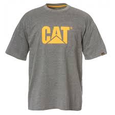 Check spelling or type a new query. Cat Trademark Logo Tee Grau Caterpillar