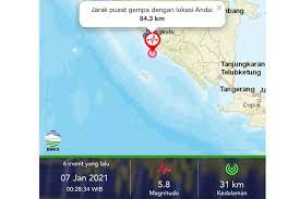 Gempa bumi ini bisa terjadi karena adanya peristiwa tektonisme, vulkanisme dan runtuhan. Gempa Bumi Magnito 5 8 Di Bengkulu Tidak Berpotensi Tsunami Antara News