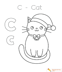 Letter cc printable coloring pages. C Is For Cat Coloring 04 Free C Is For Cat Coloring