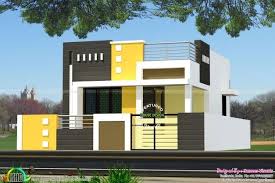 Single Floor Home Front Design Stylish Modern Single Floor House Front Elevation Designs The Small Modern House Plans Duplex House Design Small House Elevation