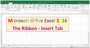Insert Tab The Ribbon Excel 2016 Tutorial Writing Expressions Writing Linear Equations Writing Algebraic Expressions