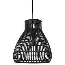 light living hanglamp timaka rotan zwart l in 2021 hanglamp hangende lampen fitting