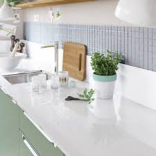 plan de travail sur mesure verre laque blanc ep 15 mm cuisine moderne blanche plan de travail cuisine verre