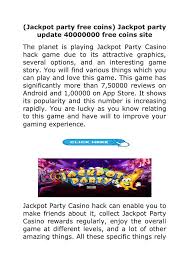 Jackpot party casino games can be played on android and mac devices. Jackpot Party Free Coins Jackpot Party Update 40000000 Free Coins Site Flip Ebook Pages 1 4 Anyflip Anyflip