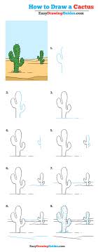 Mark ovals for the arms. Easy Drawing Guides On Twitter Cactus Drawing Lesson Free Online Drawing Tutorial For Kids Get The Free Printable Step By Step Drawing Instructions On Https T Co Nit1sefwlm Cactus Learntodraw Artproject Https T Co Apjd38s94j