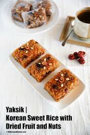 Korean Sweet Rice With Dried Fruit And Nuts My Korean Kitchen Food Korean Dessert Sweet